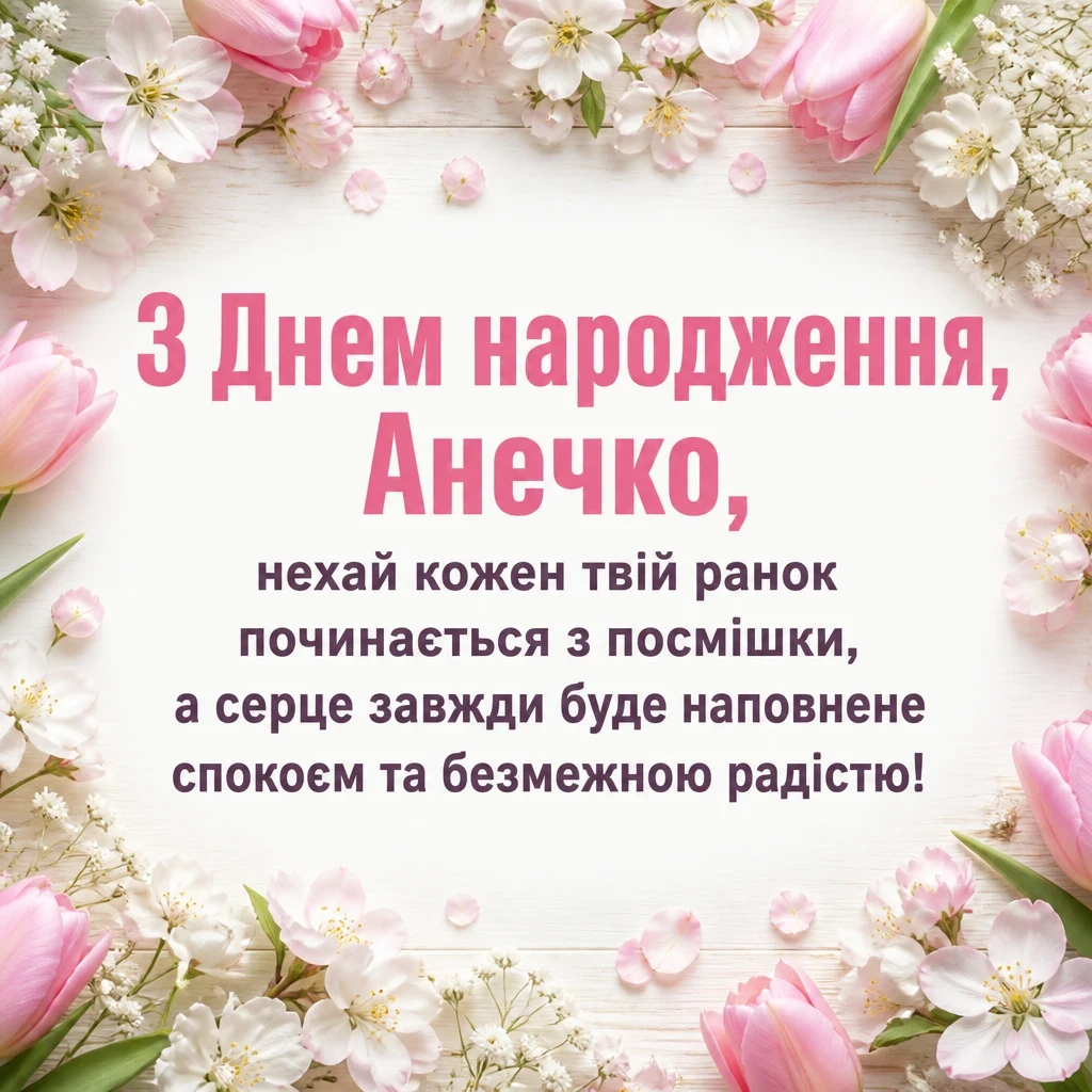 анечка з днем народження аня анечка з днем народження аня