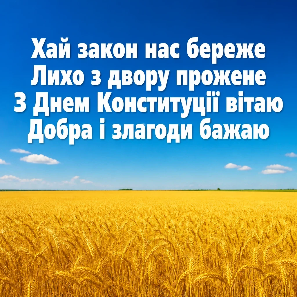 з днем конституції україни привітання з днем конституції україни привітання