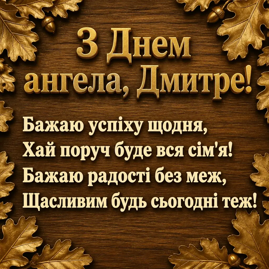 діма привітання з днем ангела дмитра