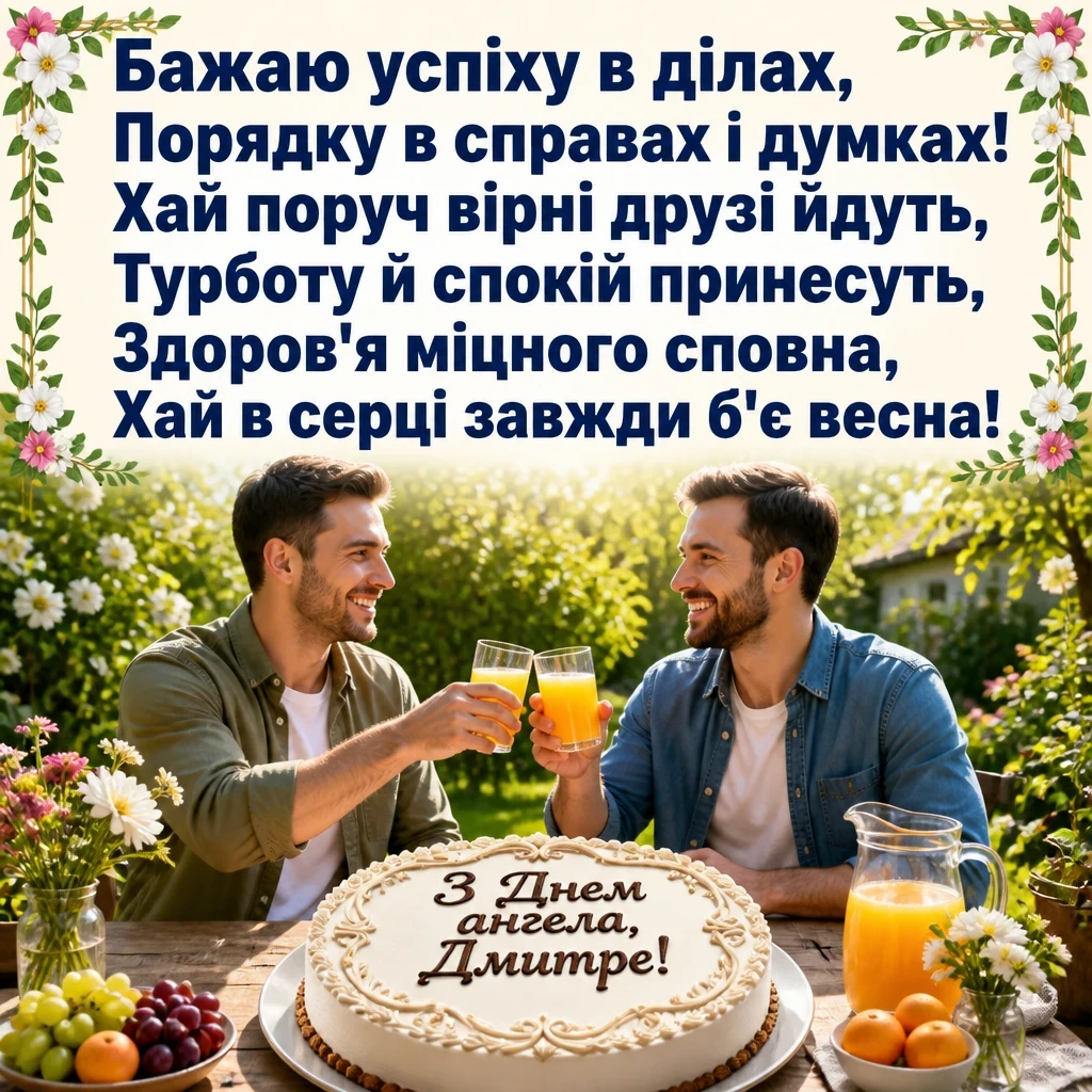 діма привітання з днем ангела дмитра