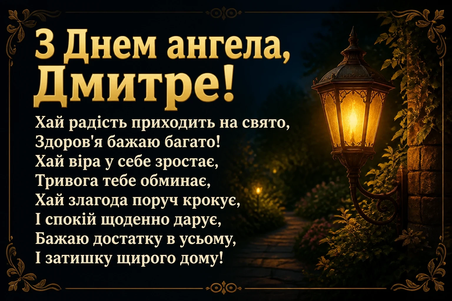 діма привітання з днем ангела дмитра