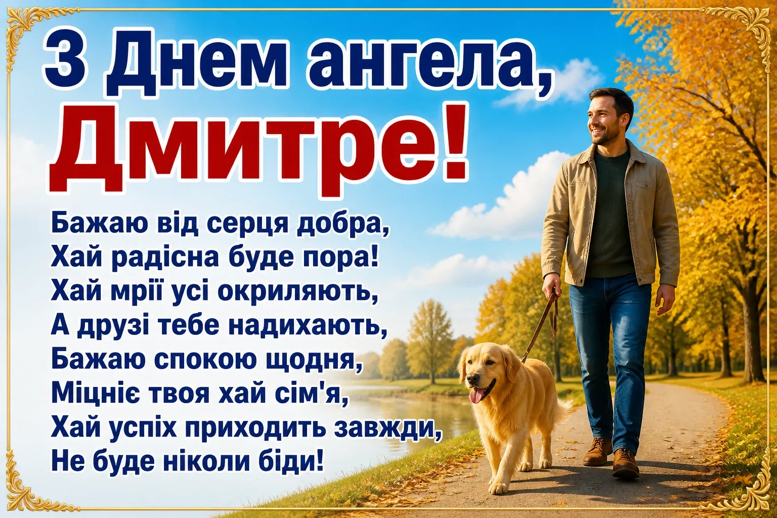 діма привітання з днем ангела дмитра