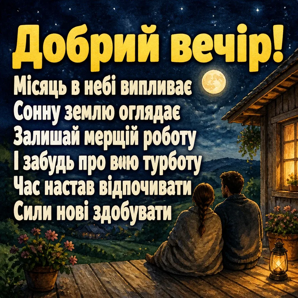 привітання добрий вечір привітання добрий вечір