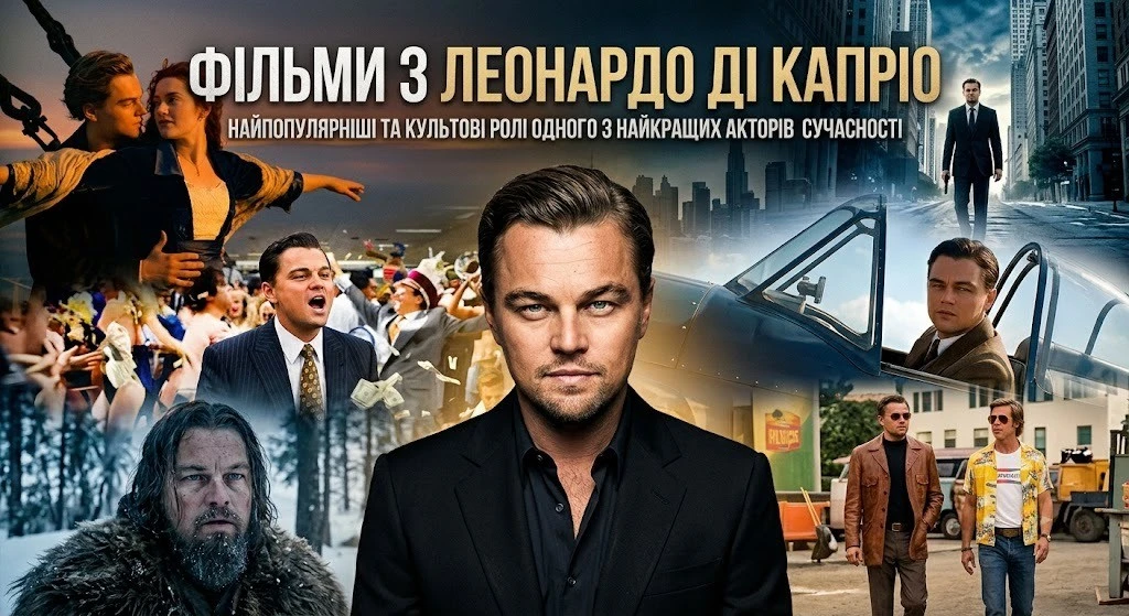 Усі найвідоміші фільми з Леонардо Ді Капріо