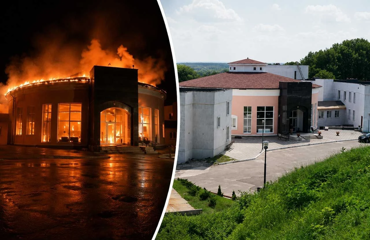 Руйнівна пожежа на Полтавщині знищила відомий хасидський комплекс
